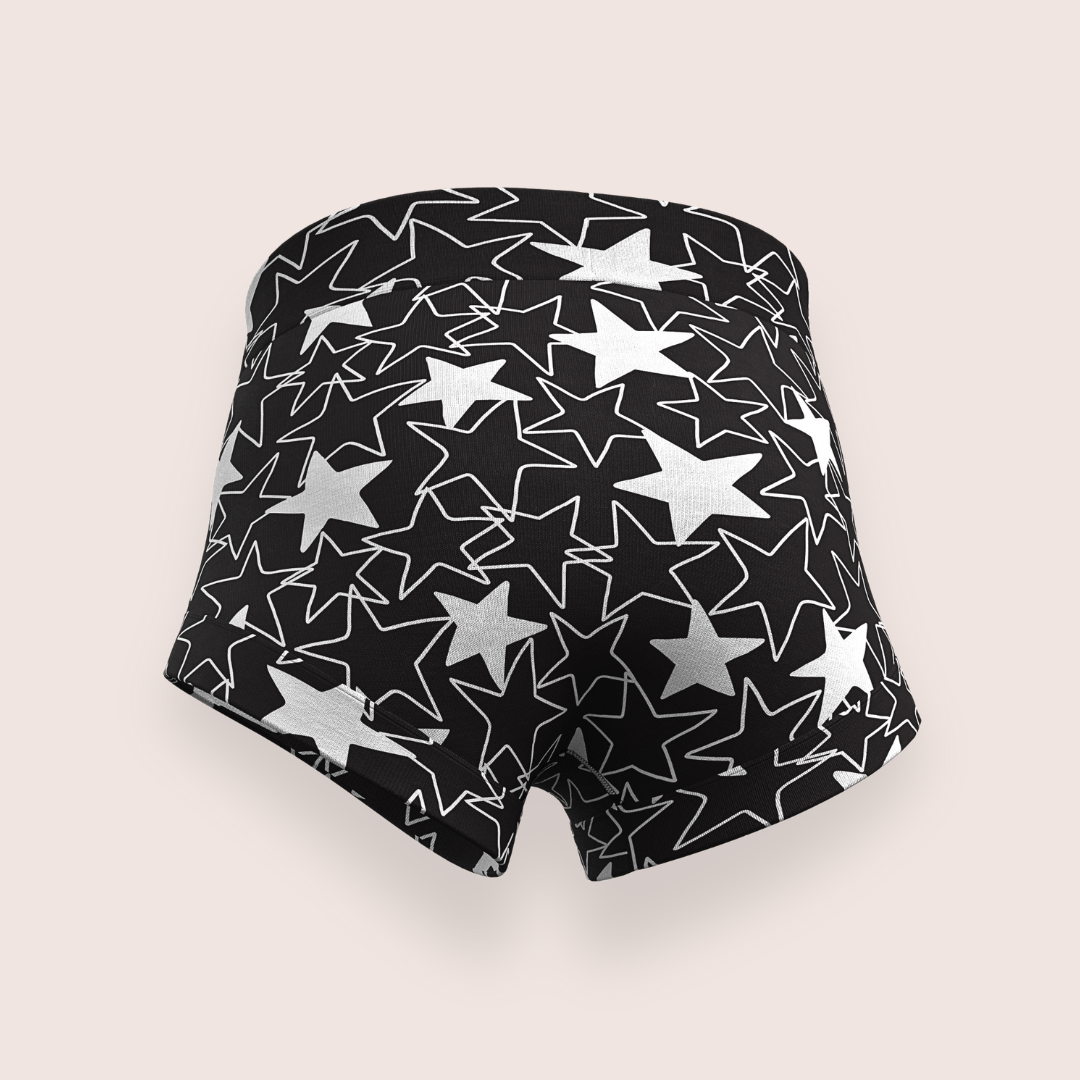 Faux-Front - Black & White Stars