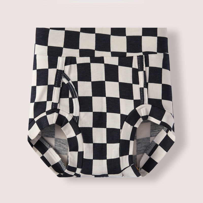 Faux-Front - Navy Check