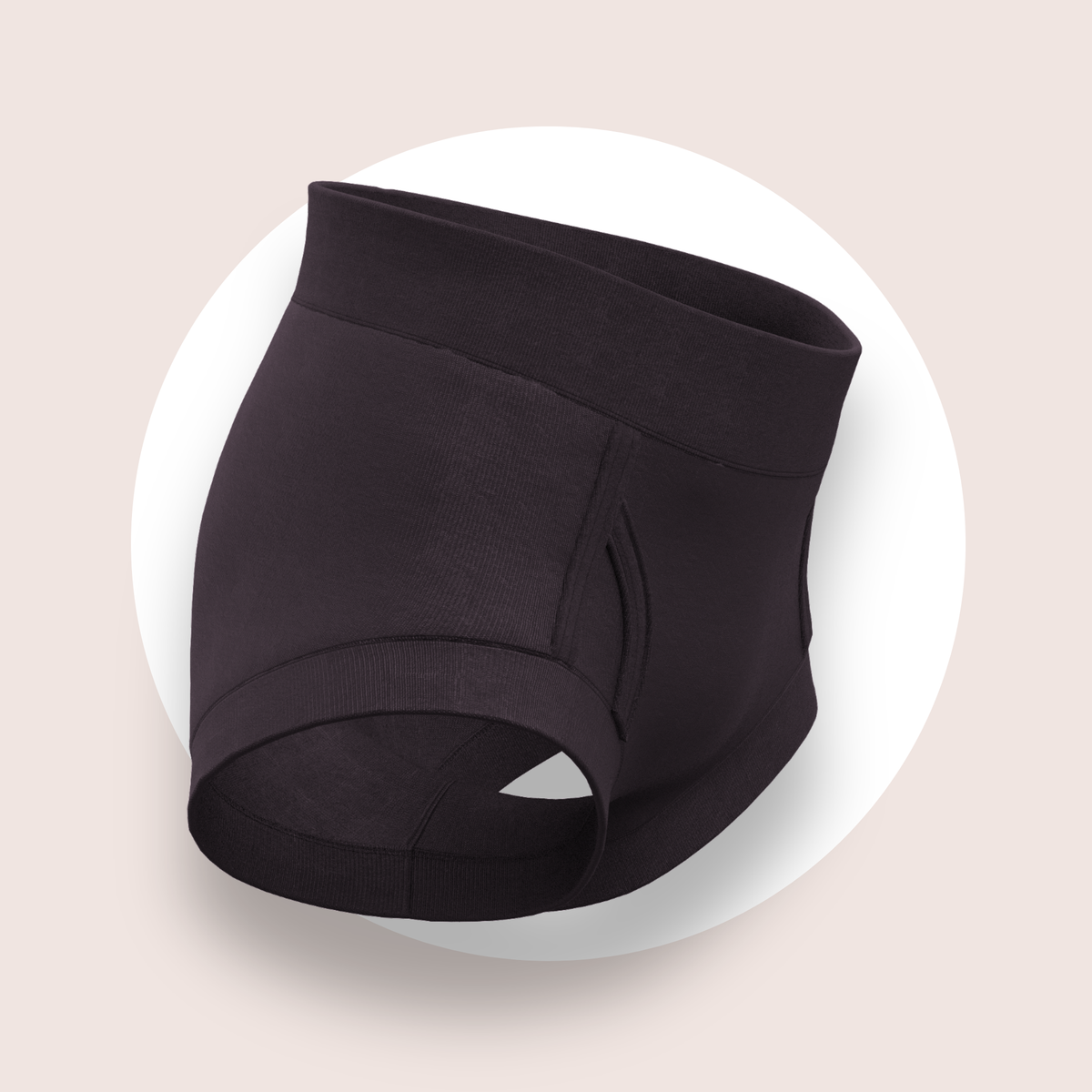 Lulu Funk Faux-Front Brief in Black (black boys underwear), view 3 of 7