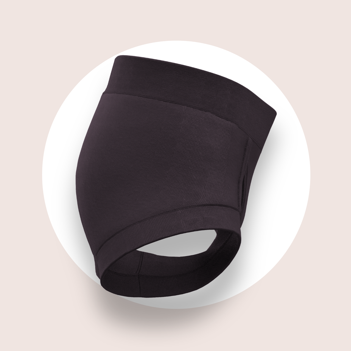 Lulu Funk Faux-Front Brief in Black (black boys underwear), view 4 of 7