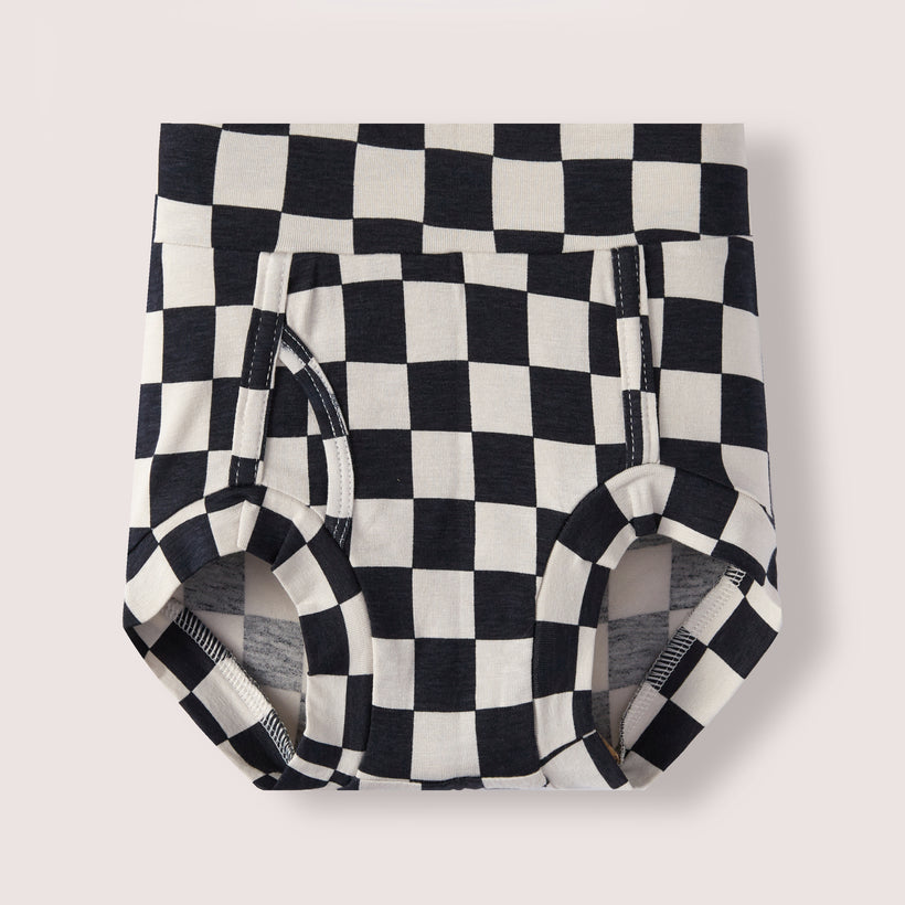 Faux-Front - Navy Check