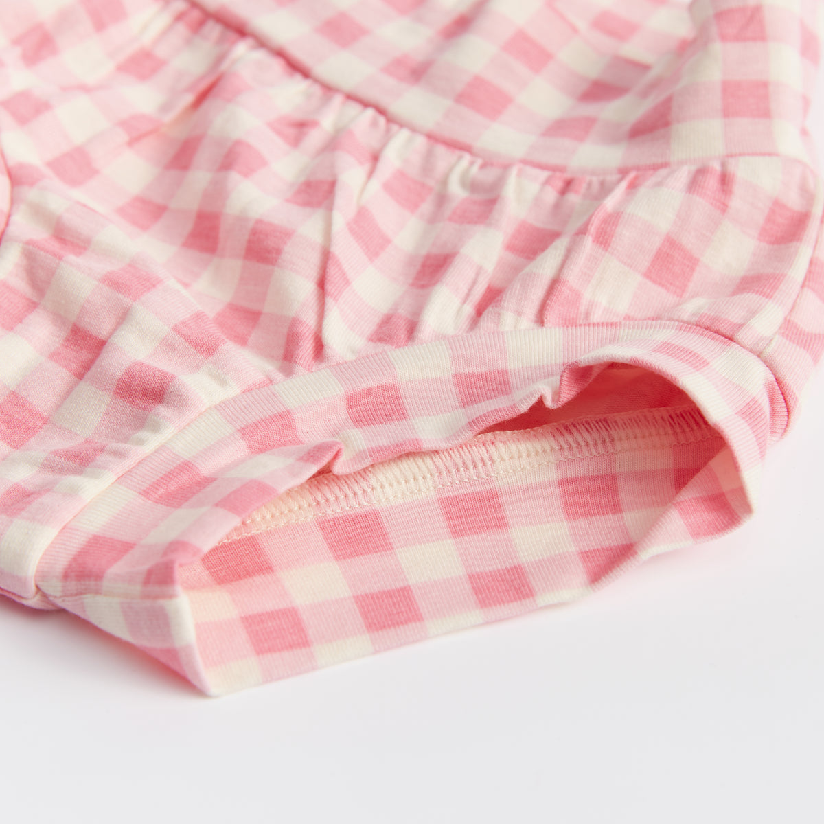 Kids Brief - Pastel Pink Gingham