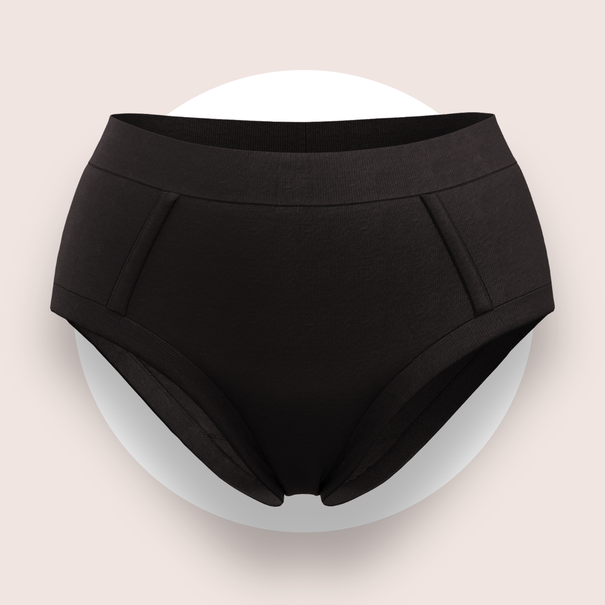 Lulu Funk Womens High Rise Brief in Black, view 1 of 7