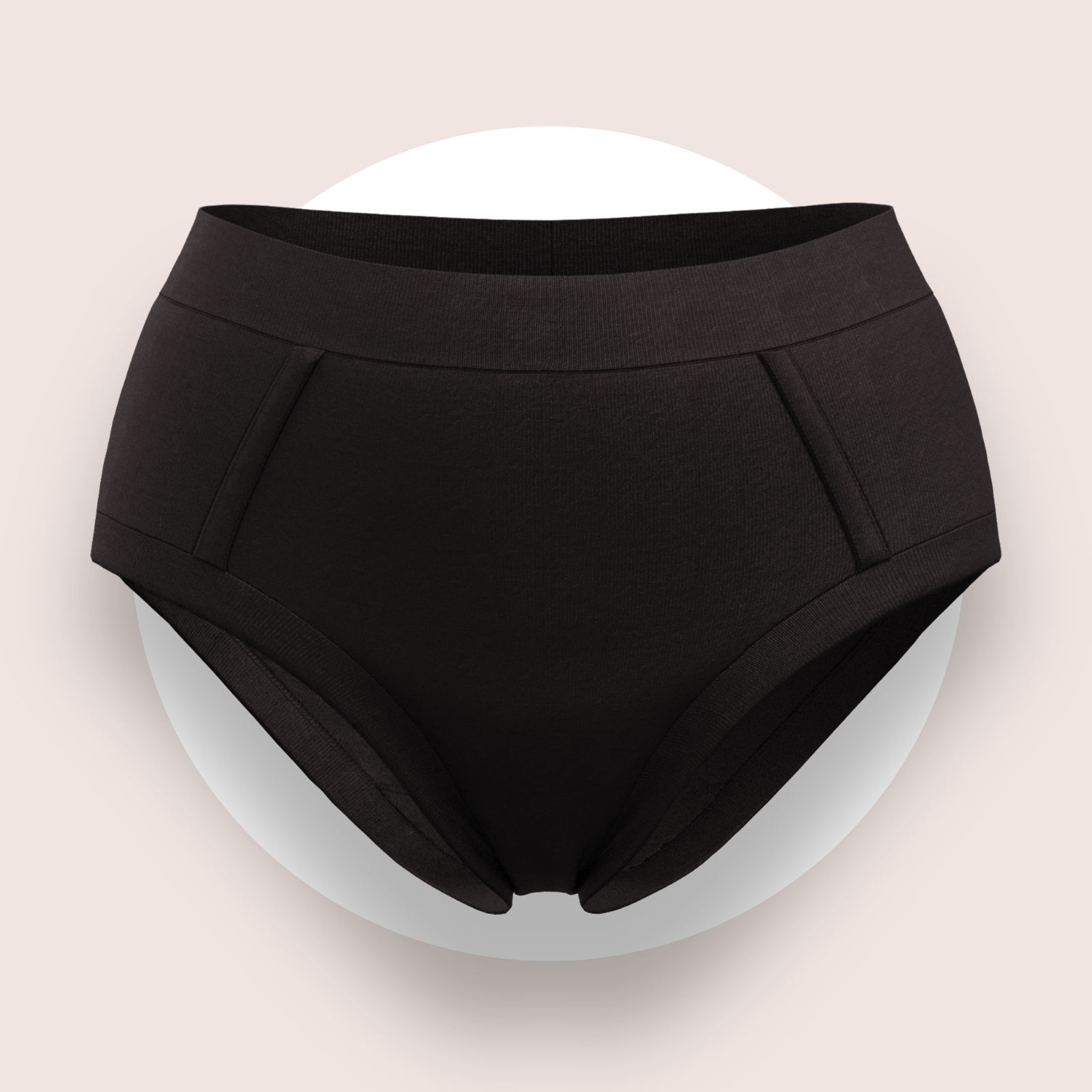 Lulu Funk Womens High Rise Brief in Black, view 1 of 7
