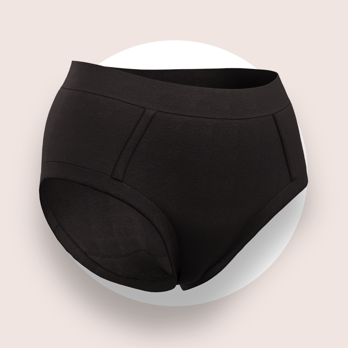 Lulu Funk Womens High Rise Brief in Black, view 2 of 7