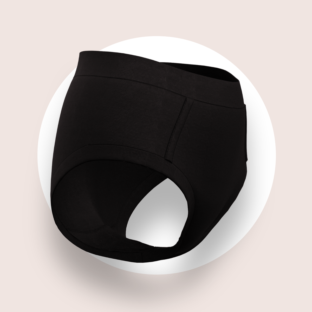 Lulu Funk Womens High Rise Brief in Black, view 3 of 7