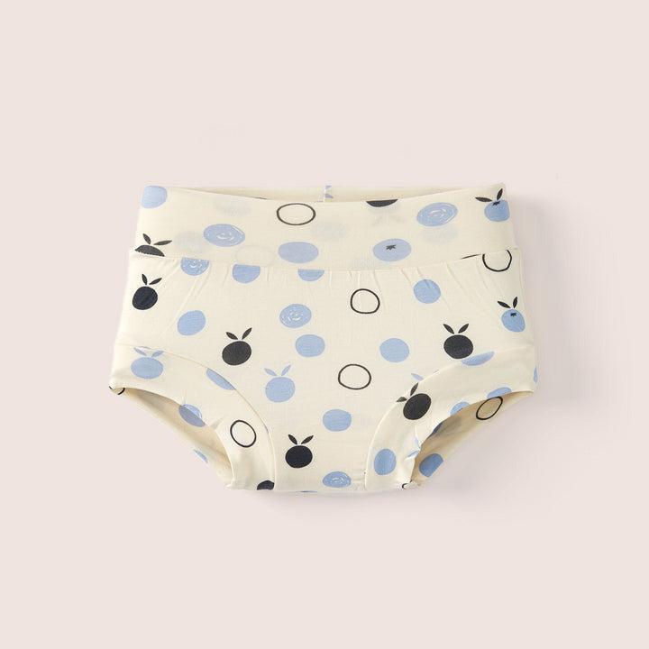 Bamboo &amp; Organic Cotton Kids Underwear Brief - Blueberries