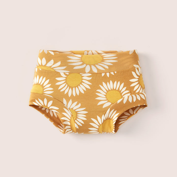 Bamboo &amp; Organic Cotton Kids Underwear Brief - Golden Sunflower