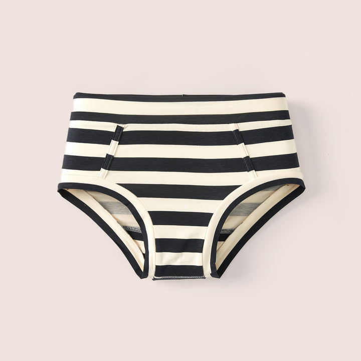 Bamboo &amp; Organic Cotton Womens Underwear Brief - Nautical Stripes