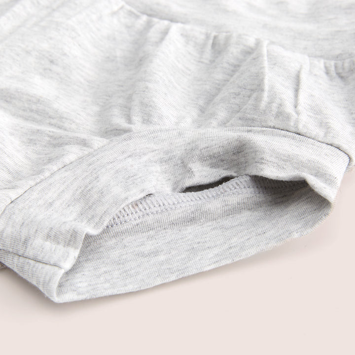 Bamboo &amp; Organic Cotton Kids Underwear Brief - Light Grey Marle