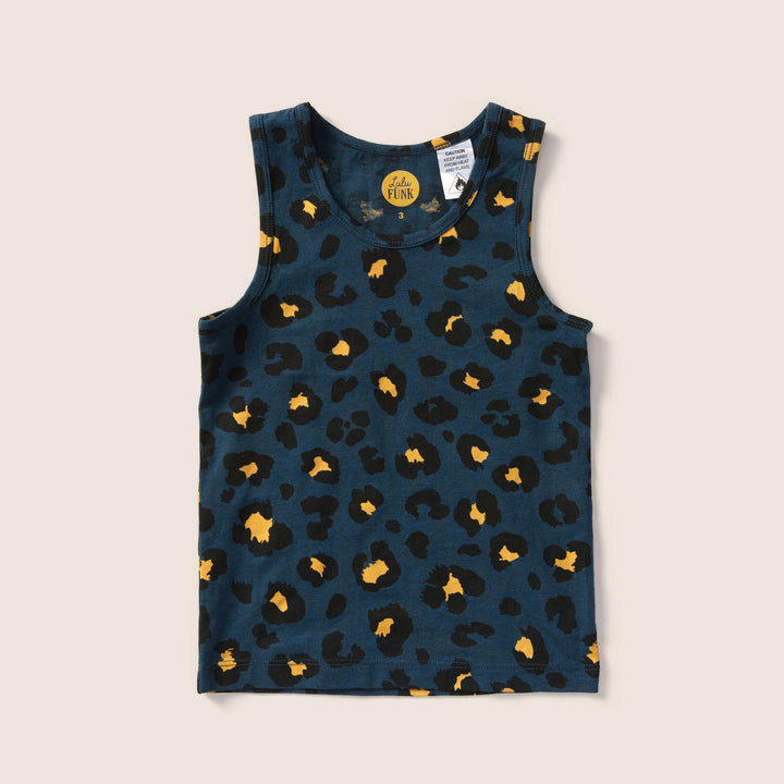 Kids Singlet - Leopard Night Sky
