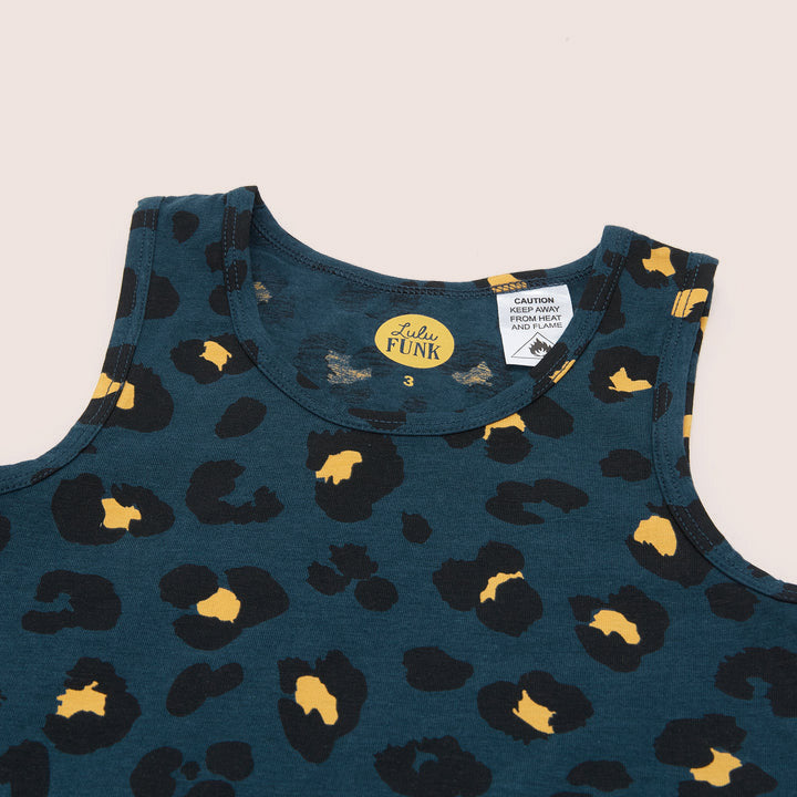 Kids Singlet - Leopard Night Sky